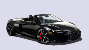 Audi R8 convertible for rent in UK